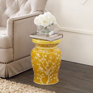Cherry ceramic garden stool classic