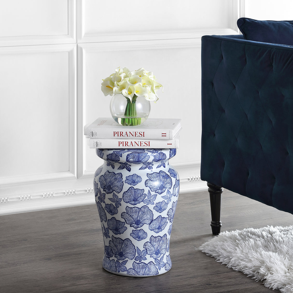 Poppies-ceramic-garden-stool-Outdoor-Tables