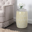 Moroccan-ceramic-drum-garden-stool-Outdoor-Tables