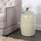Moroccan-ceramic-drum-garden-stool-Outdoor-Tables