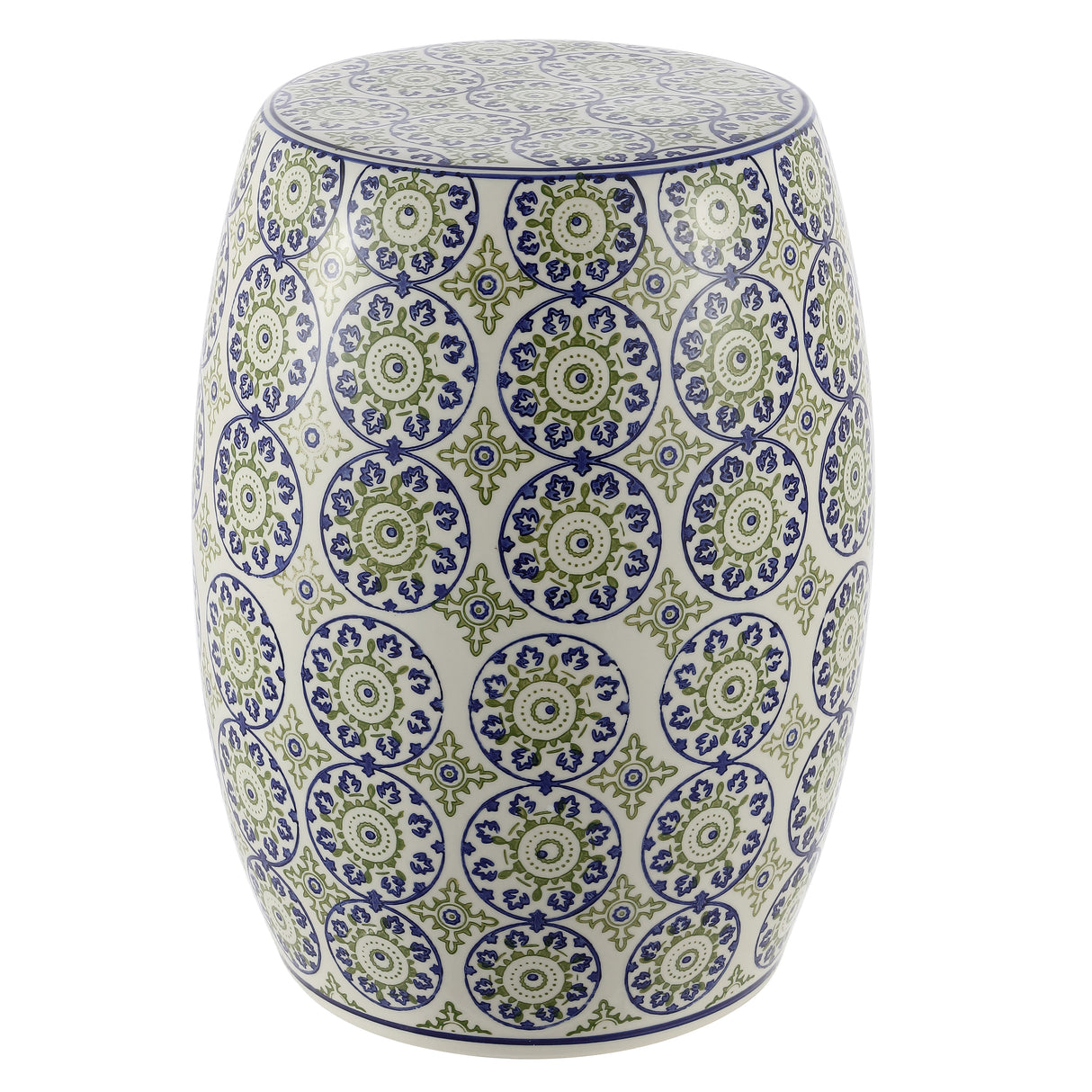 Lula suzani ceramic garden stool