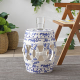 Lucky chinese ceramic drum garden stool classic