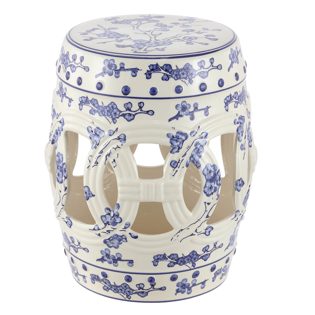 Lucky chinese ceramic drum garden stool classic