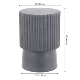 Louisa modern art deco tambour indoor/outdoor accent table