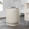 Kline mid-century modern brutalist indoor/outdoor accent table
