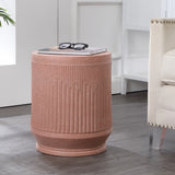 Kline mid-century modern brutalist indoor/outdoor accent table