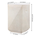 Adrian Contemporary Minimalist Square Indoor/Outdoor Accent Table