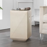Adrian Contemporary Minimalist Square Indoor/Outdoor Accent Table