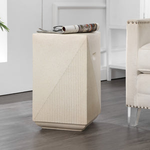 Adrian Contemporary Minimalist Square Indoor/Outdoor Accent Table