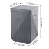Adrian Contemporary Minimalist Square Indoor/Outdoor Accent Table