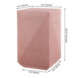 Adrian Contemporary Minimalist Square Indoor/Outdoor Accent Table