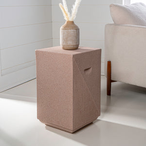 Adrian Contemporary Minimalist Square Indoor/Outdoor Accent Table