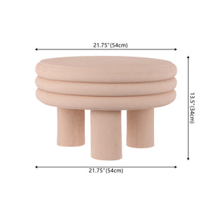 Rashida Contemporary Minimalist Curvy Low Indoor/Outdoor Accent Table