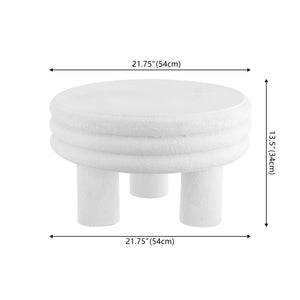 Rashida Contemporary Minimalist Curvy Low Indoor/Outdoor Accent Table