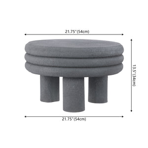 Rashida Contemporary Minimalist Curvy Low Indoor/Outdoor Accent Table