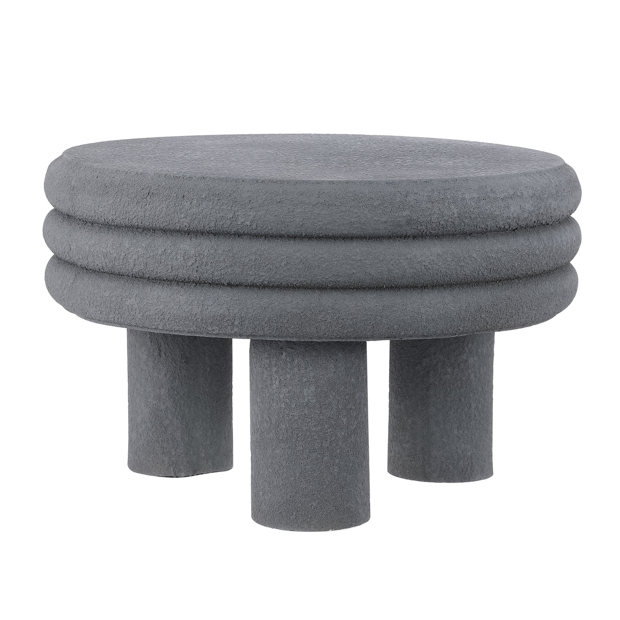 Rashida Contemporary Minimalist Curvy Low Indoor/Outdoor Accent Table