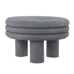 Rashida Contemporary Minimalist Curvy Low Indoor/Outdoor Accent Table
