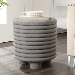 Evans minimalist modern 3-legged drum indoor/outdoor accent table