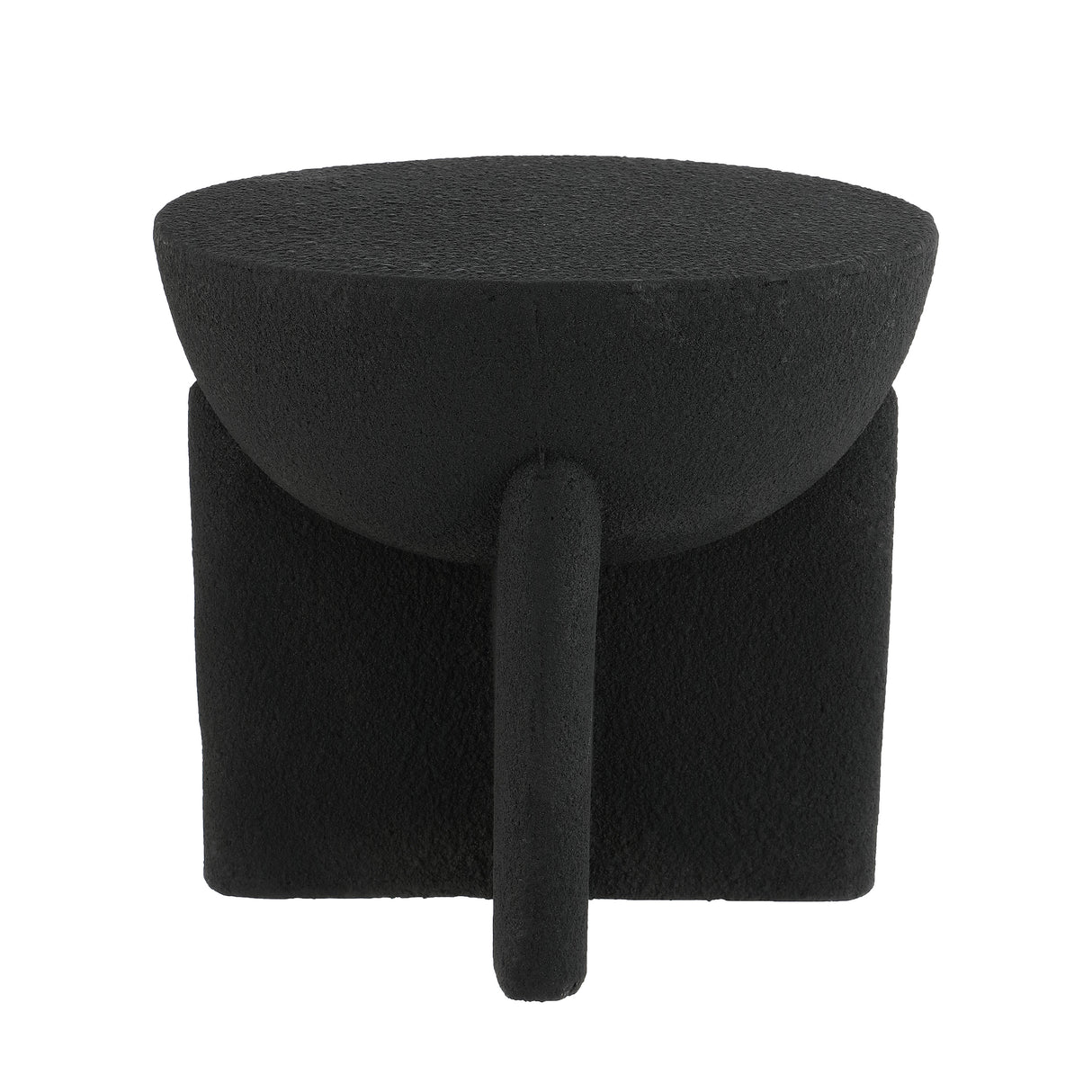 Brady minimalist modern drum indoor/outdoor accent table