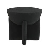 Brady minimalist modern drum indoor/outdoor accent table