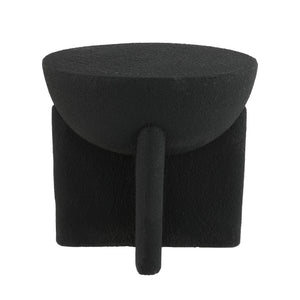 Brady minimalist modern drum indoor/outdoor accent table