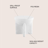 Brady minimalist modern drum indoor/outdoor accent table