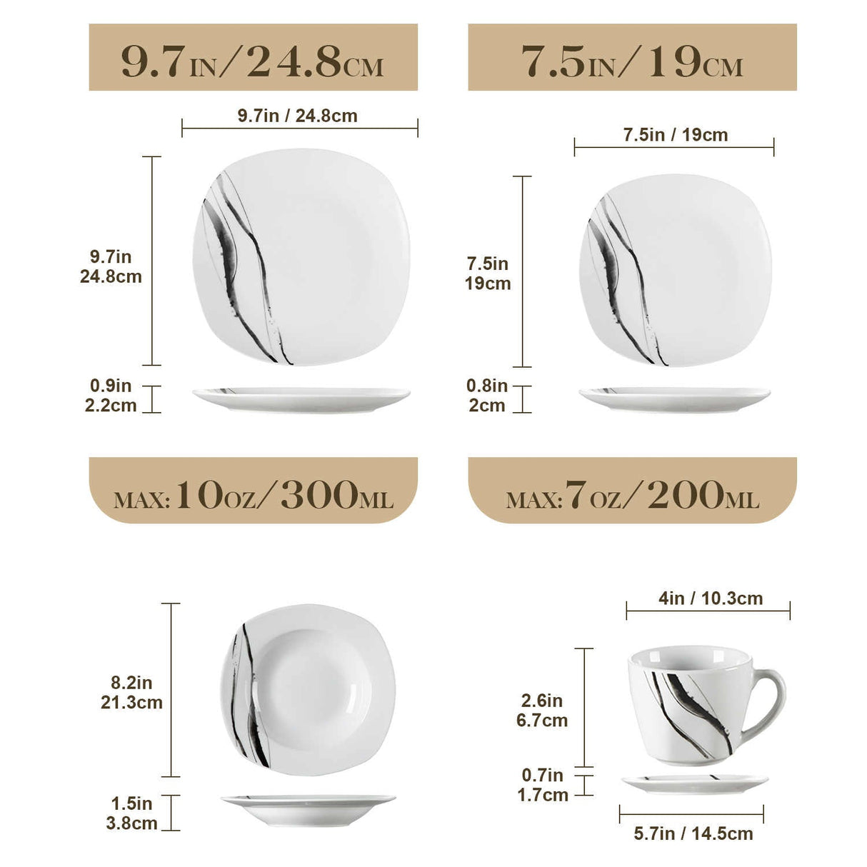 Teresa 30 Piece Dinnerware Set