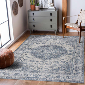 Blue Hiti Washable area rug - Clearance