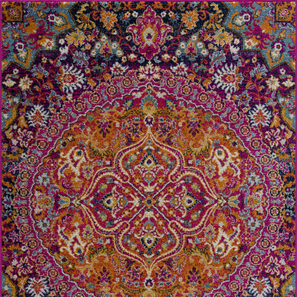 Burnt Orange Ojus Area Rug