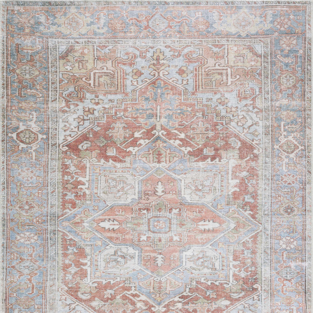 Rust Maayon Washable Rug
