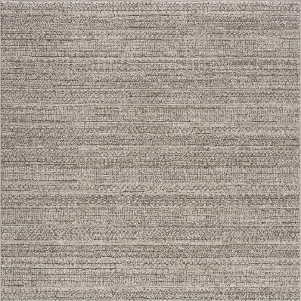 Nate Beige Tribal High Pile Carpet