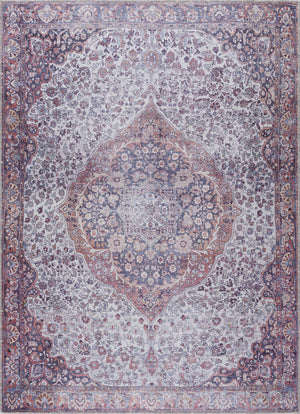 Red Cael Tumble Dry Washable Rug - Promo