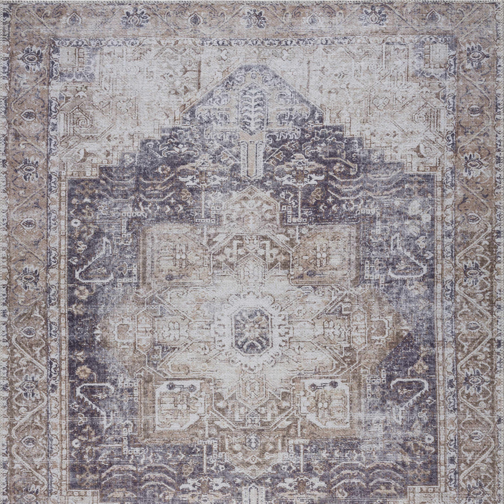 Beige Rosman Washable Area Rug - Promo