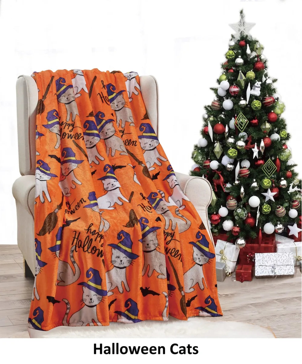 Halloween Blankets 50 X 60 Throw - Halloween Decor