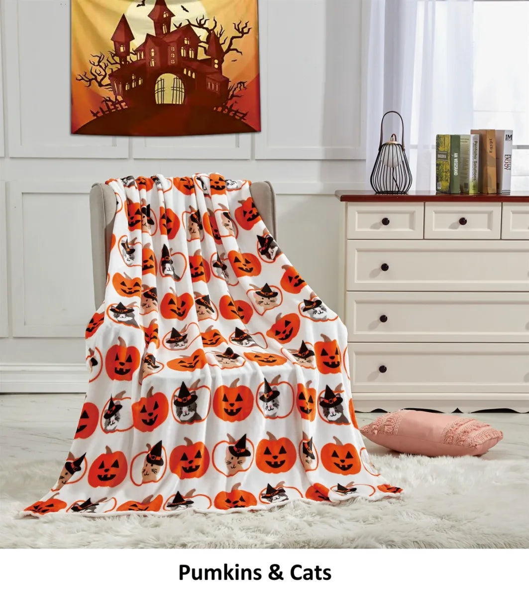 Halloween Blankets 50 X 60 Throw - Halloween Decor