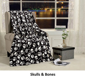 Soft Fleece Throw Blanket 50x60 – Lightweight Cozy Bed Couch Sofa Blanket for All Seasons