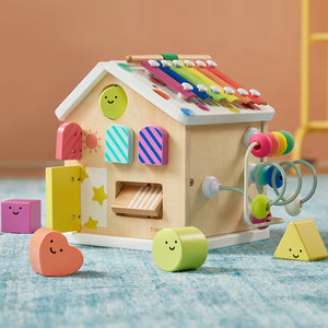 Brain & Hands Playset — Montessori Box (4–6 Months) + Activity Cube