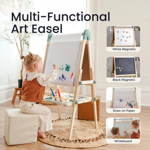 Tiny Land® Pink Magnitales Easel & Paper Roll Set