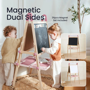 Tiny Land® Pink Magnitales Easel & Paper Roll Set