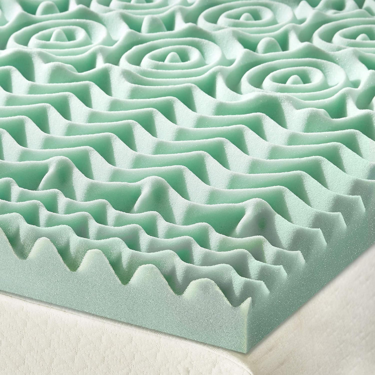 2 Inch 7-Zone Memory Foam Mattress Topper with Calming Aloe Infusion