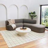 Tieve Black & White Grid Wool Rug