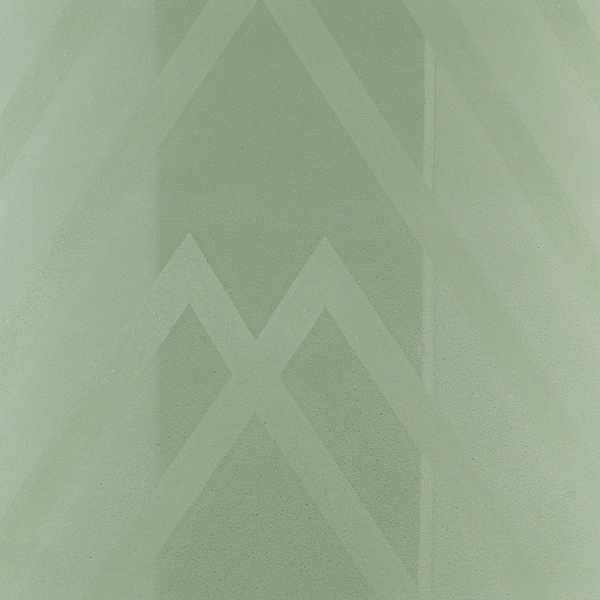 Flynn Green Chevron Glass Decorative Accent
