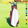 Medium Diamond Velour Golf Towel: Corner Grommet & Hook Pack of 4