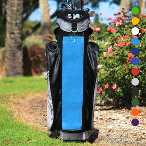 Tri-Fold Diamond Velour Golf Towel: Grommet & Hook Pack of 3