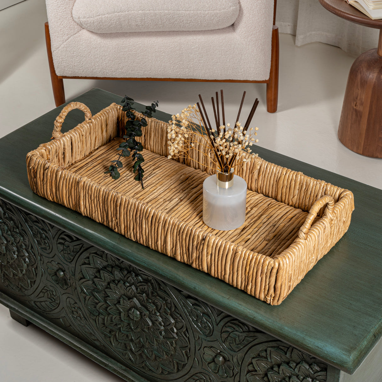 Anika-Traditional-Southwestern-Hand-Woven-Abaca-Tray-with-Handles-Boxes-&-Storage