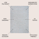 Ethan Modern Flatweave Solid Indoor/Outdoor Area Rug