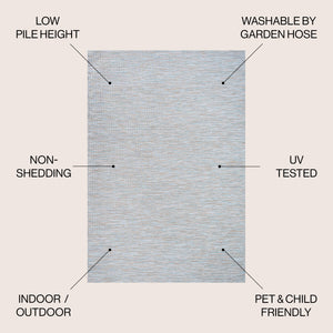 Ethan Modern Flatweave Solid Indoor/Outdoor Area Rug