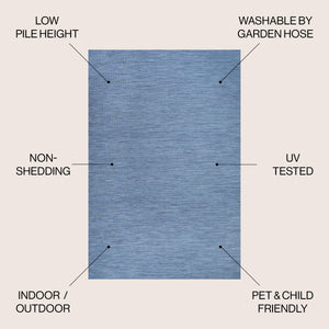 Ethan Modern Flatweave Solid Indoor/Outdoor Area Rug