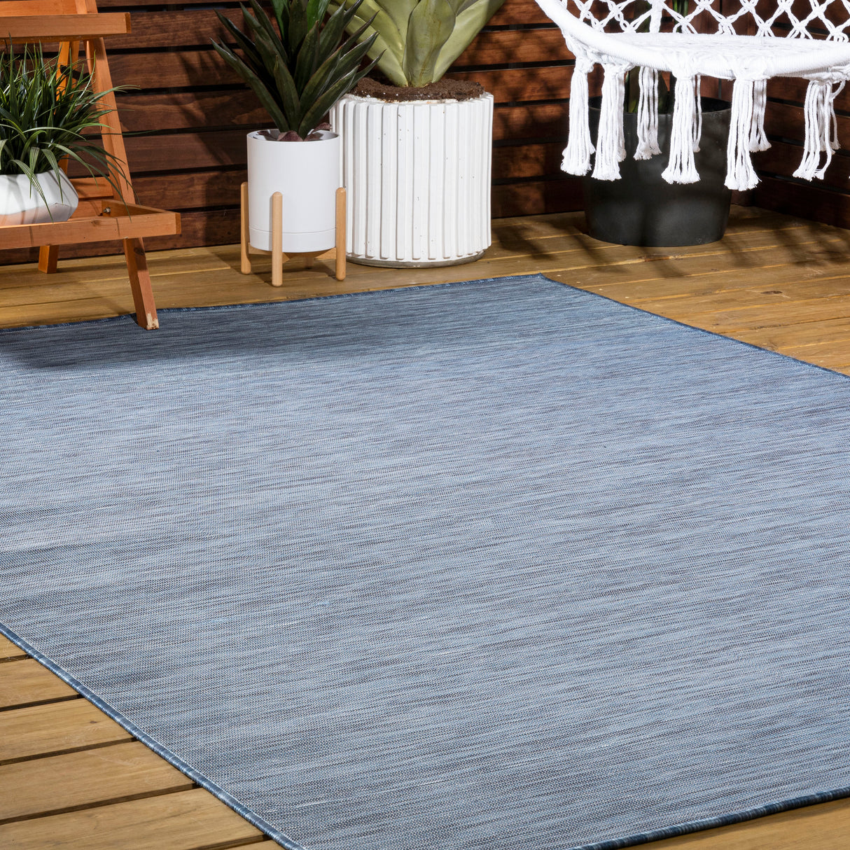 Ethan Modern Flatweave Solid Indoor/Outdoor Area Rug