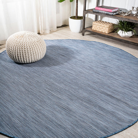 Ethan-Modern-Flatweave-Solid-Indoor/Outdoor-Round-Area-Rug-Area-Rugs